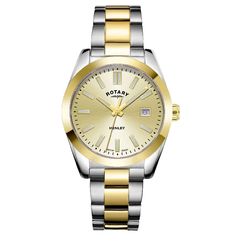 Traveler’s Watches with World Time FunctionRotary Henley Ladies Gold Watch LB05181/03