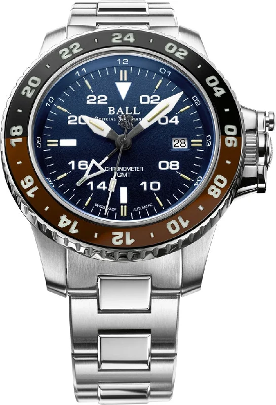 Watches with Dauphine-Style Hands for an Elegant LookBall Men's Watch Engineer Hydrocarbon AeroGMT II Blue DG2018C-S12C-BE