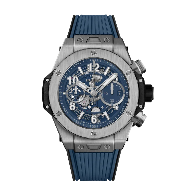 Luxury Quartz Watches with High-End MovementsBig Bang Unico Titanium Blue