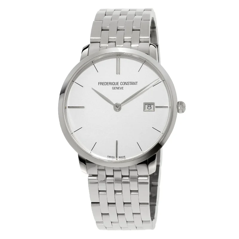 Watches with Rubber Straps for Comfort and DurabilityFrederique Constant Slimline Watch Steel Bracelet FC-220S5S6B