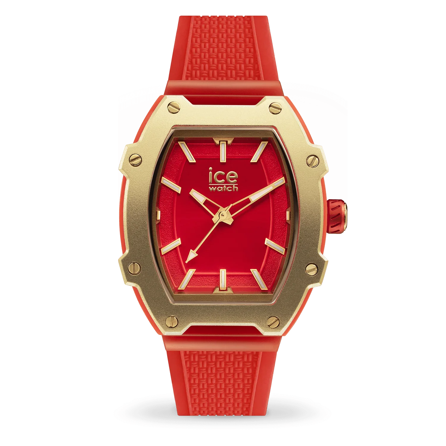 Watches with Multiple Time Zone DisplaysICE Boliday Ladies Red Gold Watch 023320