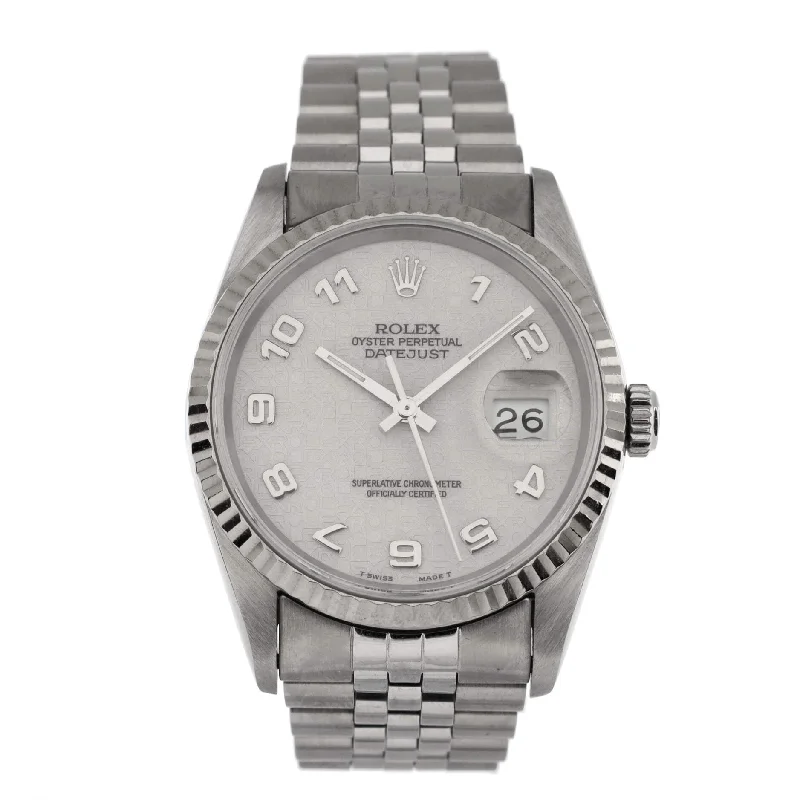 Women’s Watches with Swarovski CrystalsOyster Perpetual Datejust Automatic Watch Stainless Steel and White Gold 36