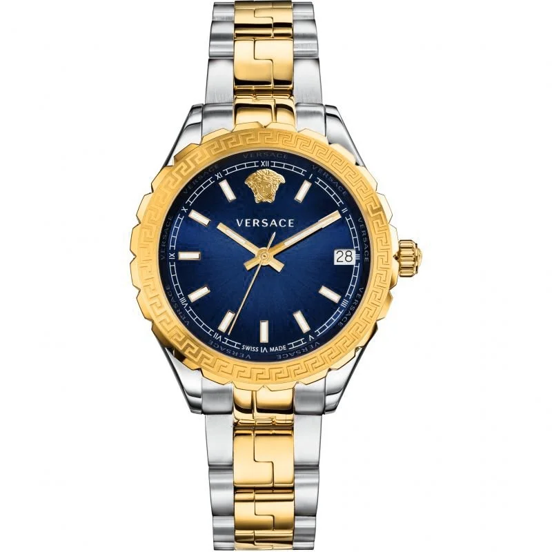 Watches with Sword-Style Hands for a Distinctive LookVersace Watch Ladies Hellenyium Two-Tone Blue V12060017