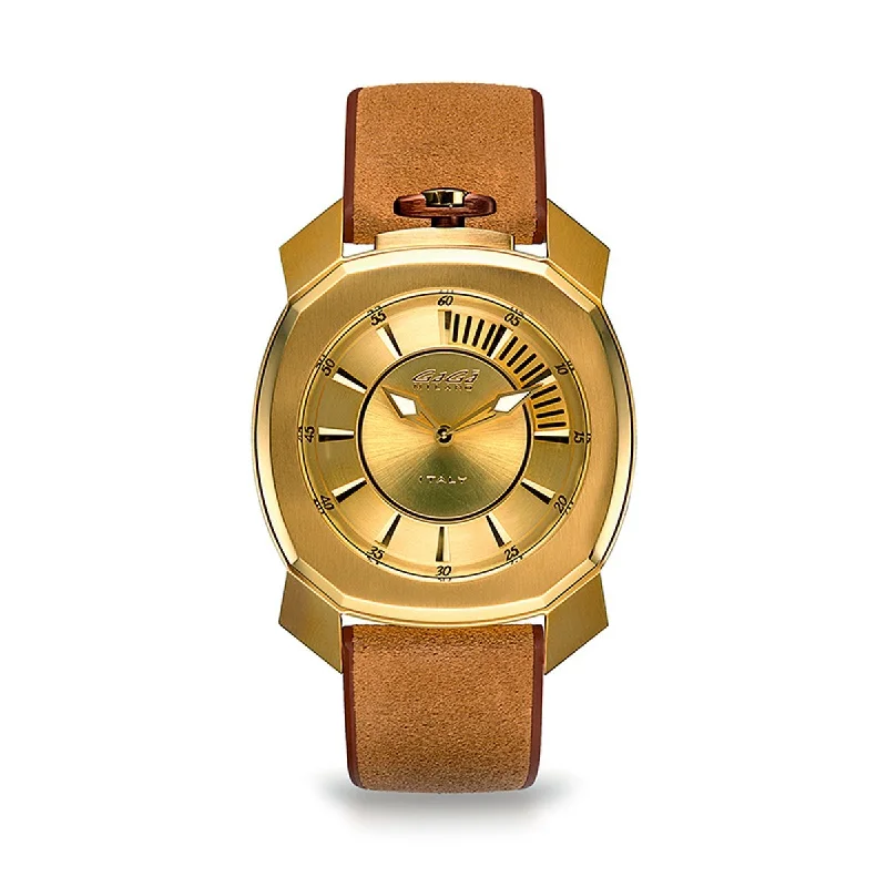 Men’s Dress Watches with Slim ProfilesGaga Milano Watch Frame_One Gold 7058.01