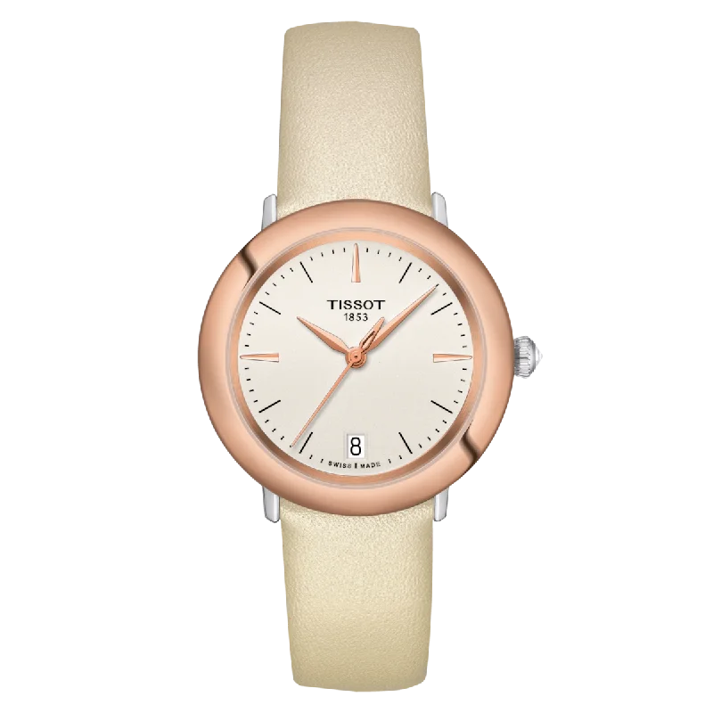 Watches with Baton-Style Hands for a Classic LookTissot Glendora 18K Gold T929.210.46.261.00