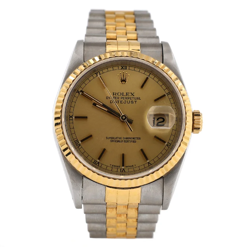 Watches with Two-Tone Cases for a Stylish AppearanceOyster Perpetual Datejust Automatic Watch Stainless Steel and Yellow Gold 36