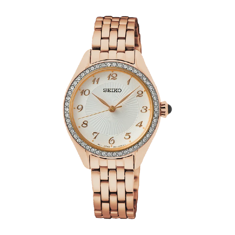 Watches with GMT FunctionSeiko Caprice Ladies Rose Watch SUR396P