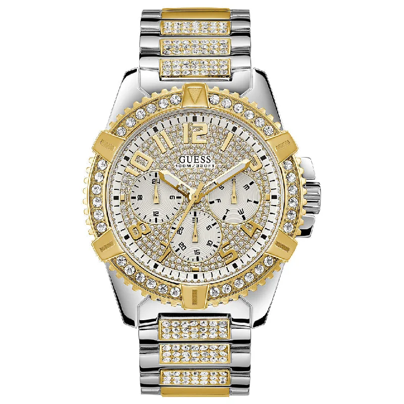 Watches with Dauphine-Style Hands for an Elegant LookGuess W0799G4 Men's Frontier Two-Tone Watch