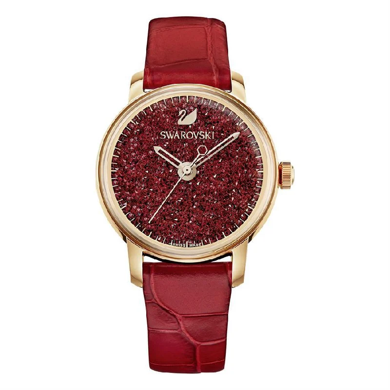 Watches with Backlight for Low-Light ConditionsSwarovski Watch Crystalline Hours Red 5295380