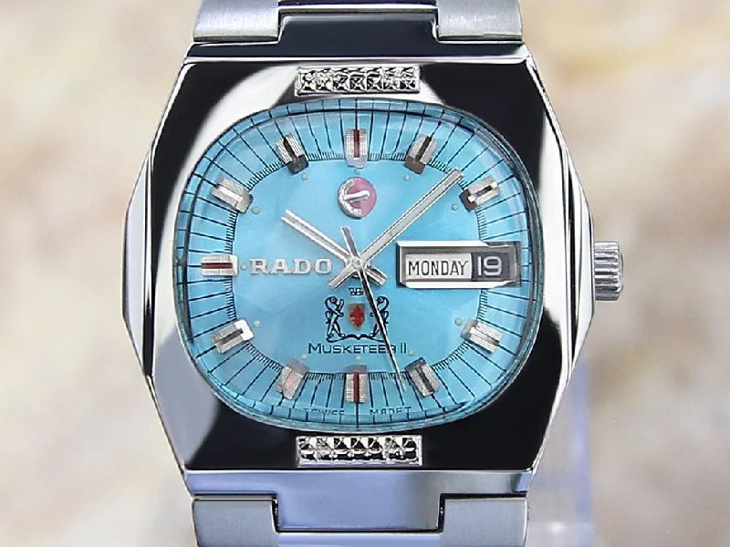 Analog-Digital Hybrid Watches for Dual FunctionalityRado Musketeer II Rare 1968 Vintage Mint Condition Quality Men's Watch