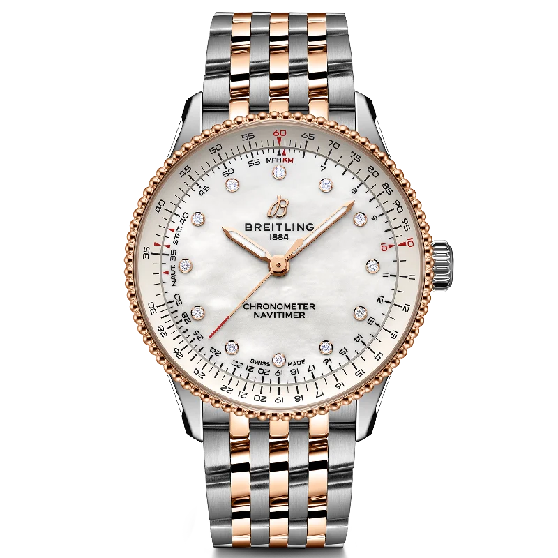 Digital Watches with Timer FunctionBreitling Navitimer Automatic 36mm Watch with Mother-of-Pearl Dial