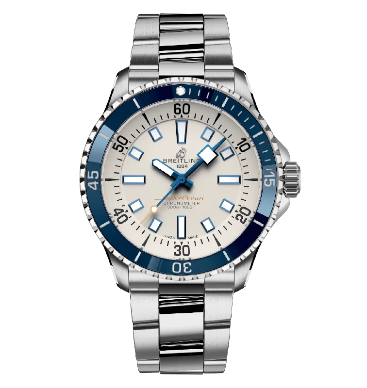 Traveler’s Watches with World Time FunctionBreitling Superocean Silver, 42mm