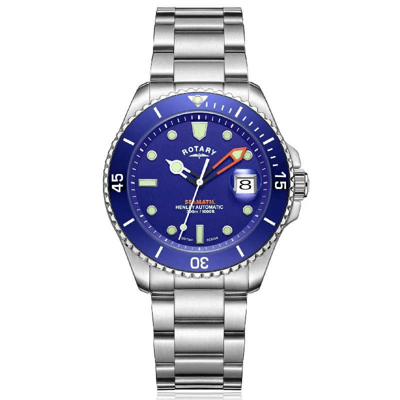 Diamond-Encrusted Luxury Watches for Special OccasionsRotary Seamatic Men's Blue Watch GB05430/05