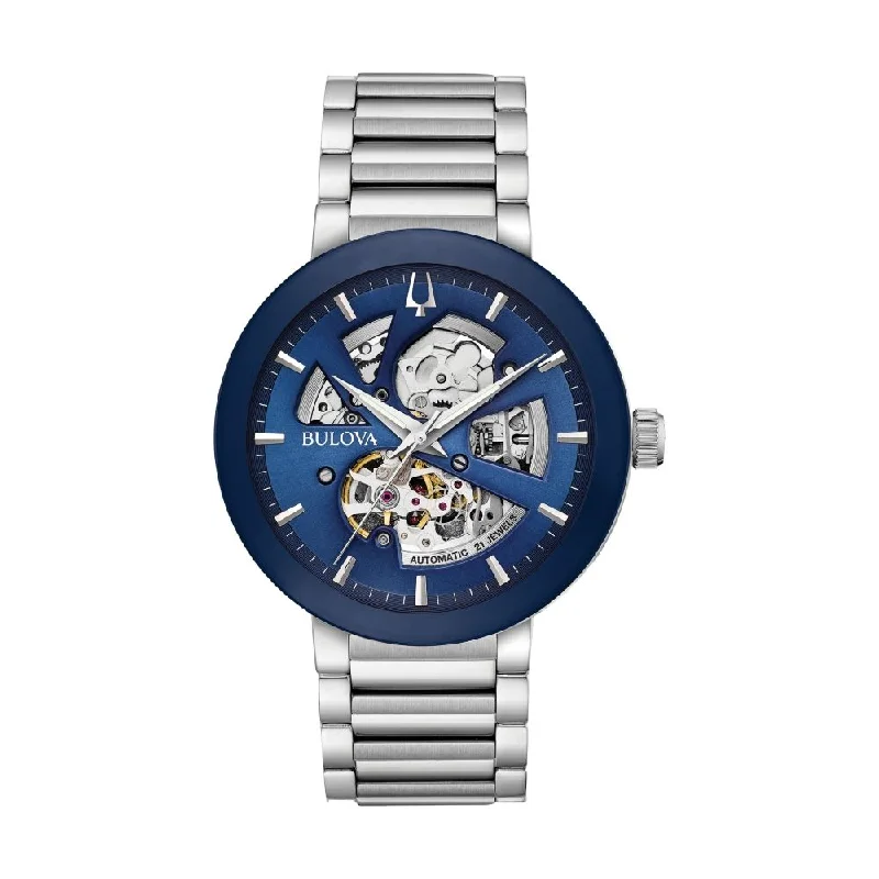 Watches with Backlight for Low-Light ConditionsFuturo Skeleton Blue Dial